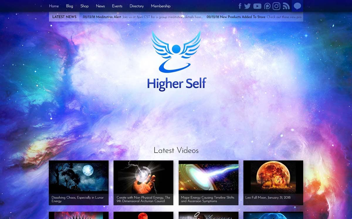 Higher Self Website