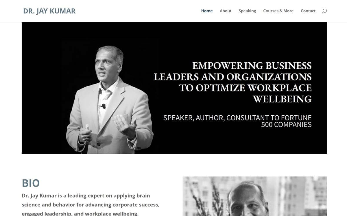 Dr. Jay Kumar Website Redesign