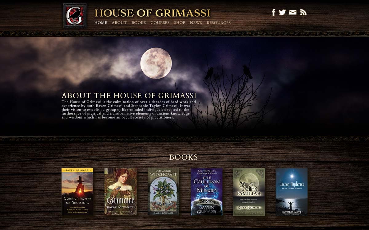 House of Grimassi Website