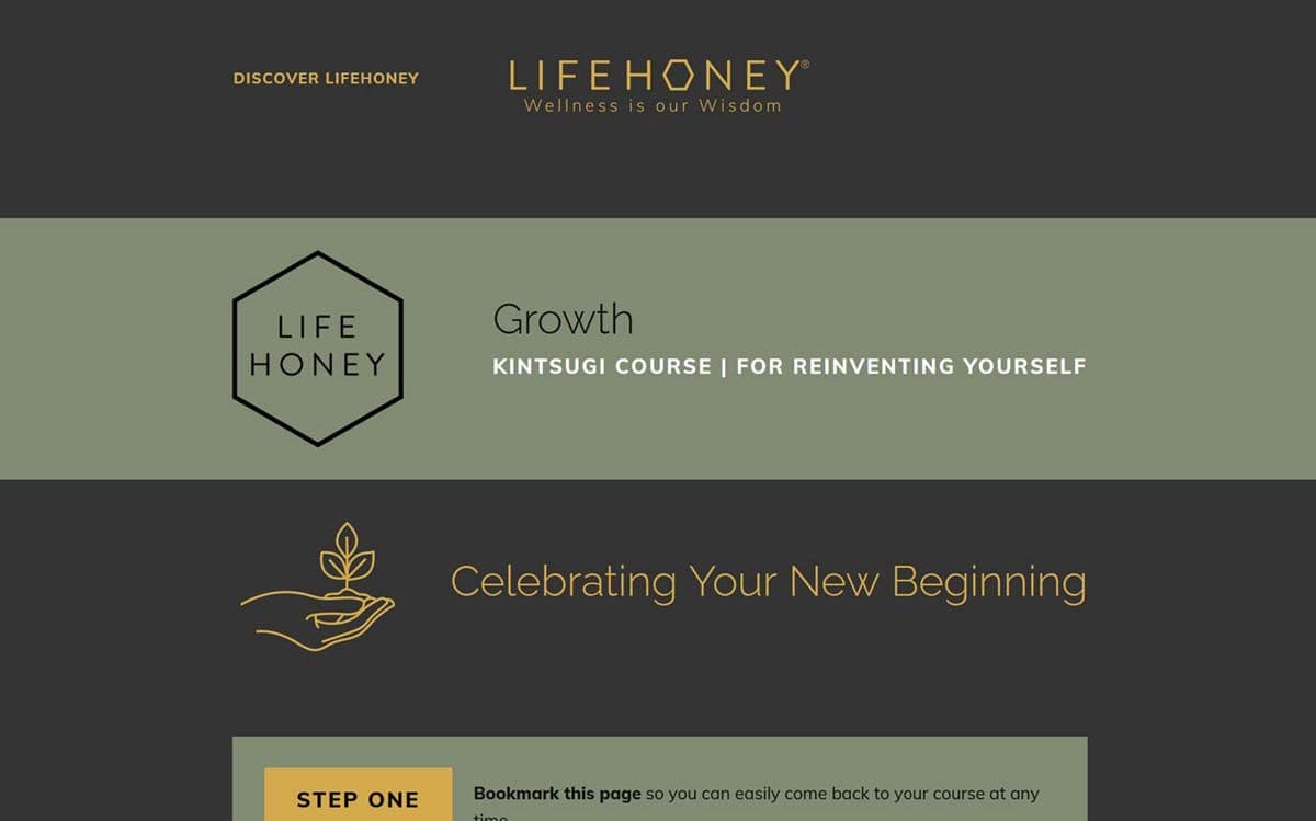 LIFEHONEY Courses Website